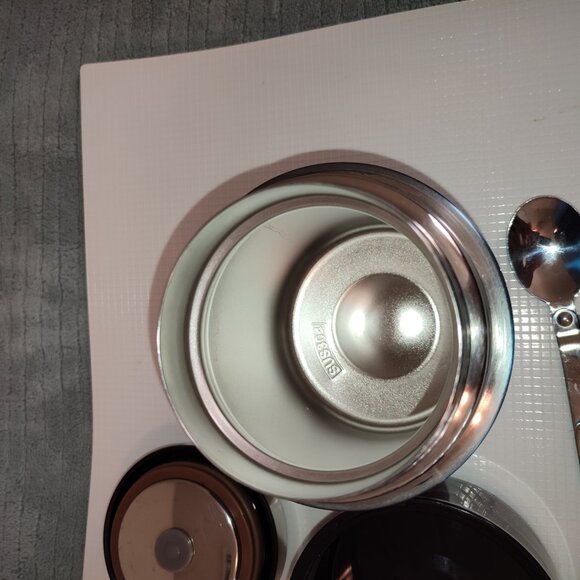 Allxeme Soup Thermos Bowl Spoon Thermo Resistant Stainless Steel Travel Work - Picture 7 of 11